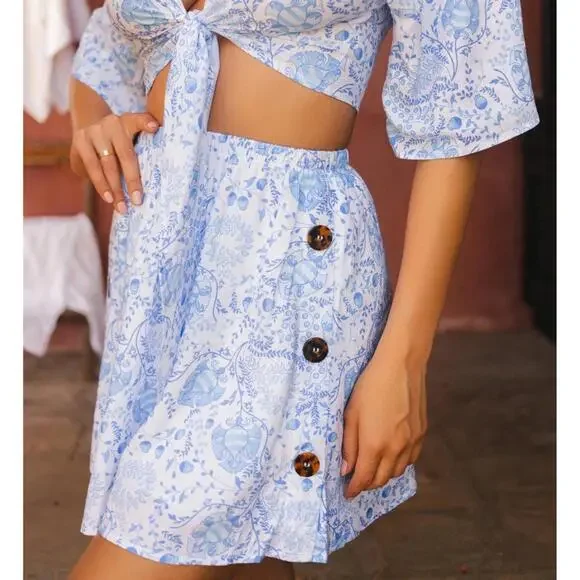 NWT Victoria Skirt in Riviera - Picture 1 of 4